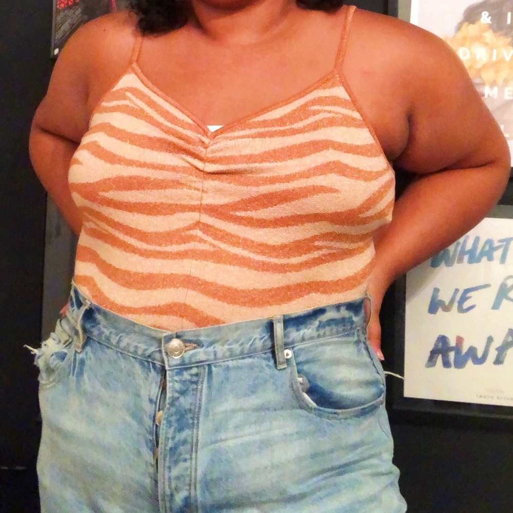 Anthropologie Zebra Knit Tank!